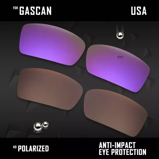 Anti Scratch Polarized Replacement Lenses for-Oakley Gascan OO9014 Options