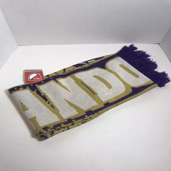 Jacquard Scarf MLS Soccer Futbol Orlando City SC Purple Gold Adidas