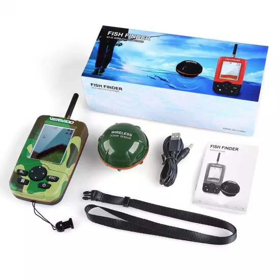 Wireless Sonar Fish Finder Underwater Depth Echo Sounder With Fishing Detector