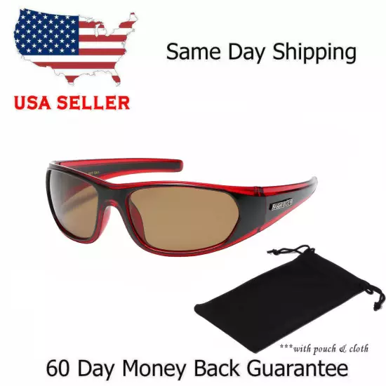 Polarized Nitrogen Sunglasses Sport Running Fishing Golfing Driving Glasses NWT