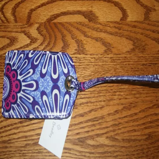 Vera Bradley LUGGAGE TAG laminated travel suitcase ID case gift card holder NEW