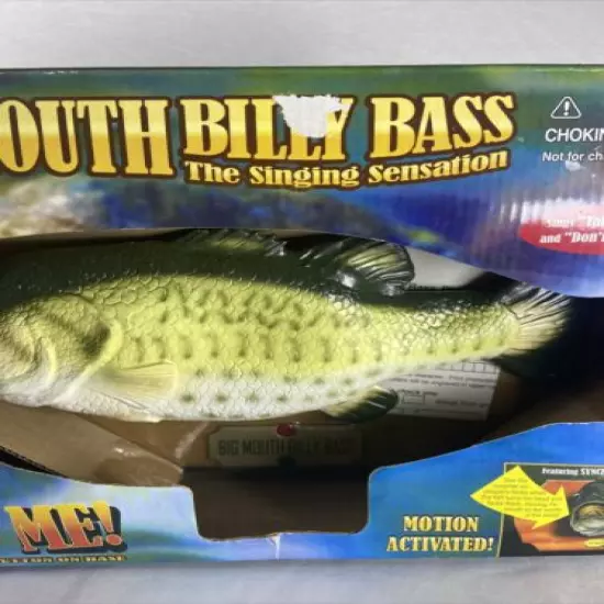 Vintage Big Mouth Billy Bass The Singing Sensation Synchromotion NEW in Box