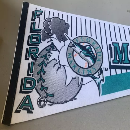 VINTAGE 1994 Florida Marlins Pennant 29.5”