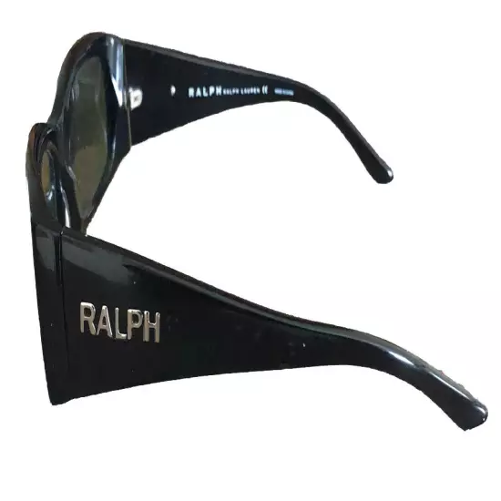 VINTAGE 90's RALPH LAUREN POLO "RALPH" SPELLOUT BLACK SUNGLASSSES - RA5021