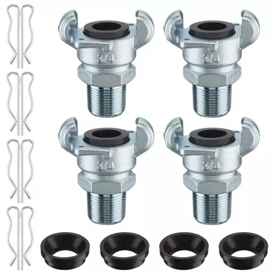 4Sets NPT Air Hose Fitting 2 Lug Universal Coupling Chicago Fitting for4515