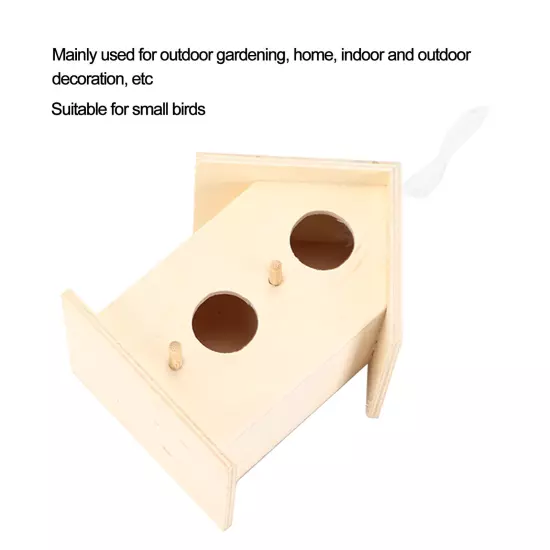 Innovative Wooden Birdhouse Natural And Safe DIY Wooden Small Birdhouse