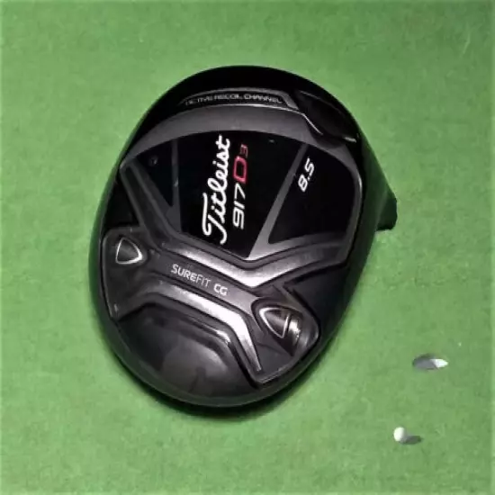 TITLEIST 917 D3 8.5* RH *Driver Head Only* 12 G Draw/Fade Weight *EXCELLENT*