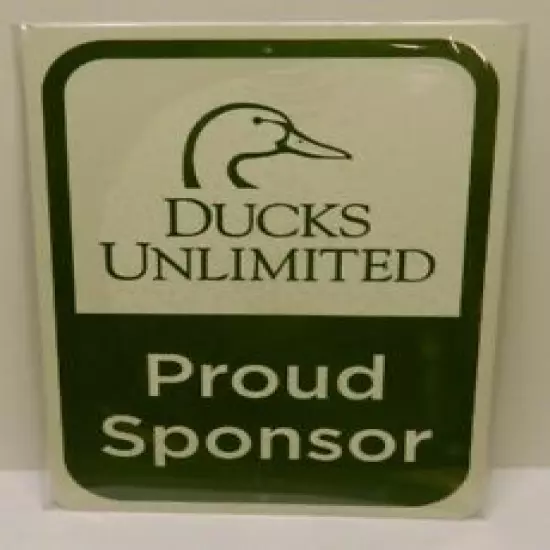 Ducks Unlimited Wetlands Conservation Tin Metal SPONSOR SIGN Garage Classic DU