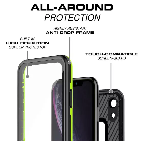 For Apple iPhone XR Xs Max Case Cover Waterproof Shockproof Dirtproof Snowproof 