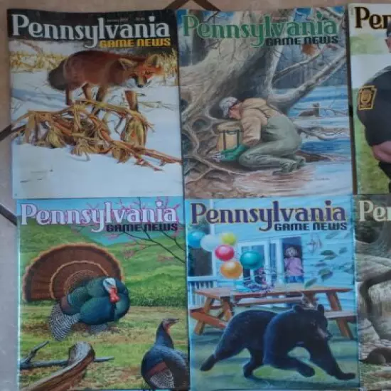 VG+++ Complete 2016 (Jan thru Dec) LOT OF 12 PENNSYLVANIA GAME COMMISSION NEWS 