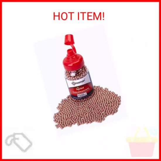 Crosman Copperhead 4.5mm Copper Coated BBs In EZ-Pour Bottle For BB Air Pistols 