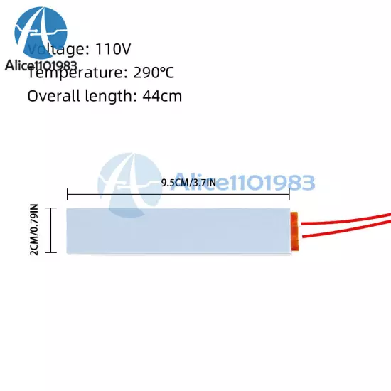 DC12/24V AC110/220V Heated Egg Incubator PTC Heater DIY Heating Element Access