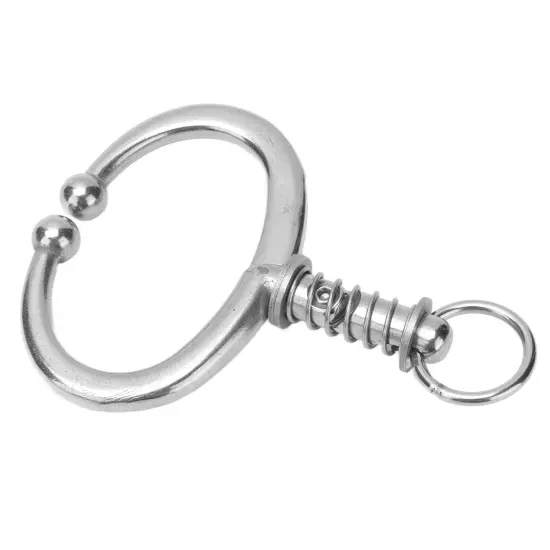 Cattle Nose Ring Stainless Steel Cattle Nose Clamp Bull Cow W Spring Nose Ring