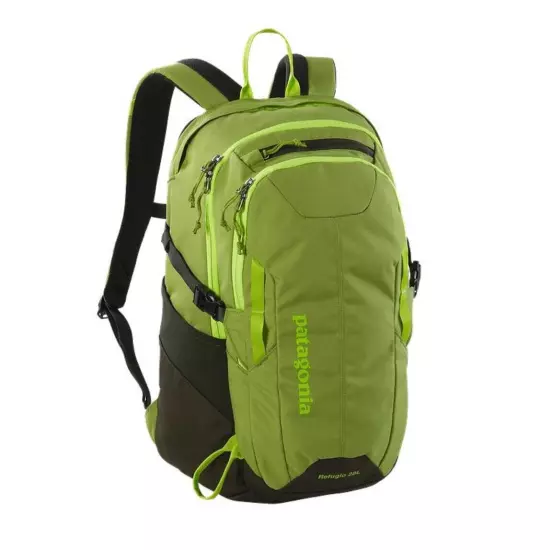 Patagonia Refugio 28L Pack supply Green multi compartment backpack school hiking