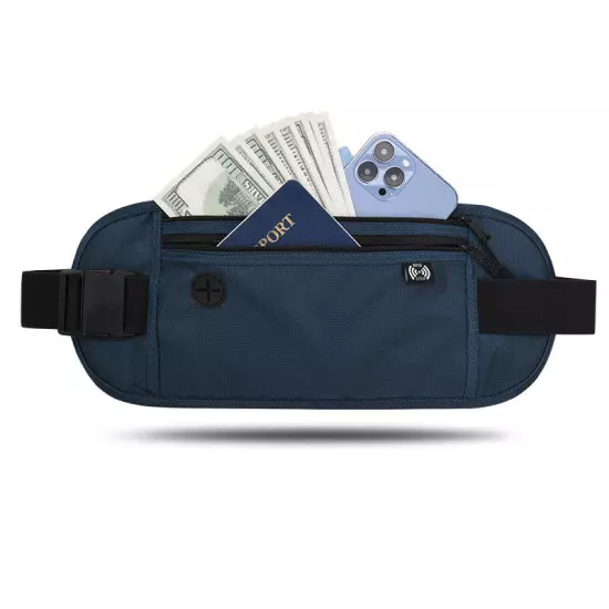 Travel Money Belt RFID Blocking Waterproof Waist Bag Fanny Pack Hidden Wallet