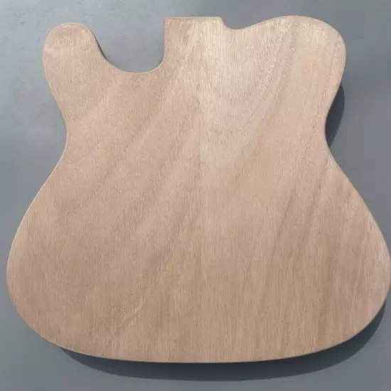 Unfinished Guitar Body Mahogany Flame Maple Veneer DIY Guitar Replacement TL