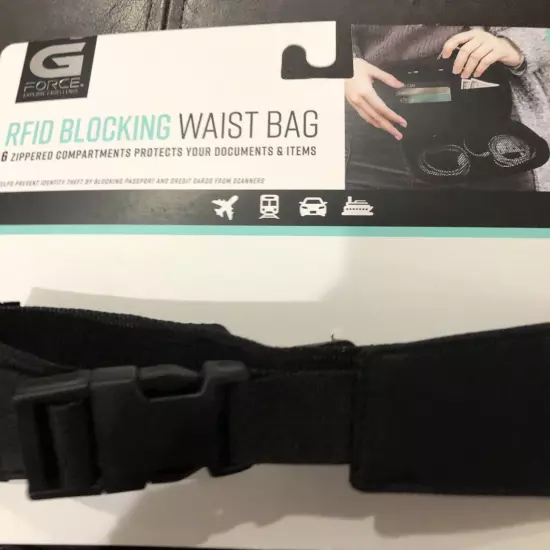 G Force RFID Blocking Waist Bag Adjustable 