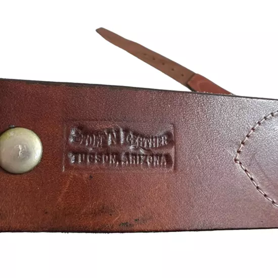 Sport N Leather brown leather belt size 34 western