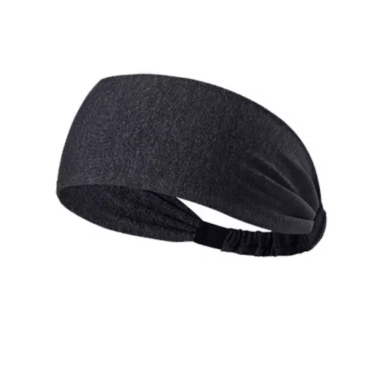 Sports Headband for Men Women Moisture Wicking Sweat Band Elastic Wide Hair Band