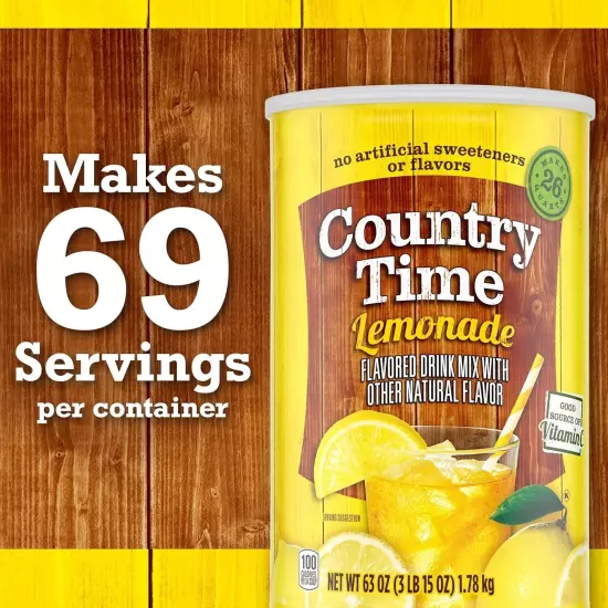 Country Time Powdered Lemonade Drink Mix (63 Oz.)