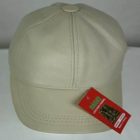 New 100% Genuine Real Lambskin Leather Baseball Cap Hat Trucker Sports Visor