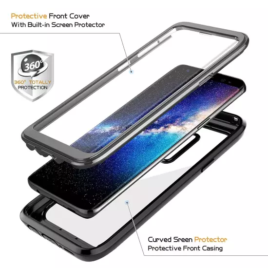 For Samsung Galaxy S9 / S9 Plus Shockproof Waterproof Case with Screen Protector