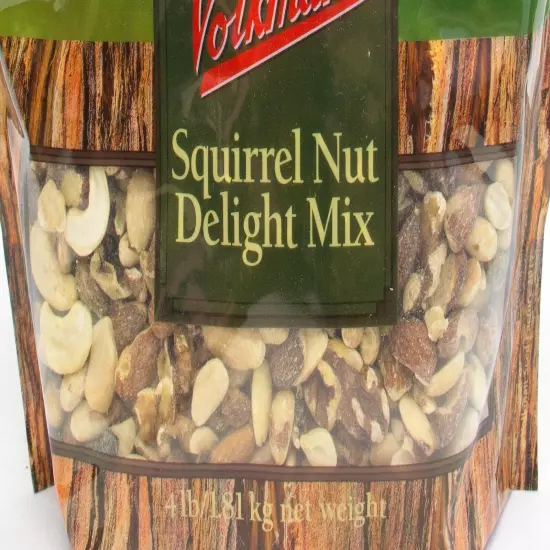 Volkman Seed Small Animal Squirrel Nut Delight Nut Healthy Diet 4lbs (2 Packs)