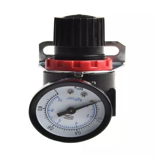 Black Color AR2000 Regulator 1/4'' Air Regulator Adjustable Pressure Range