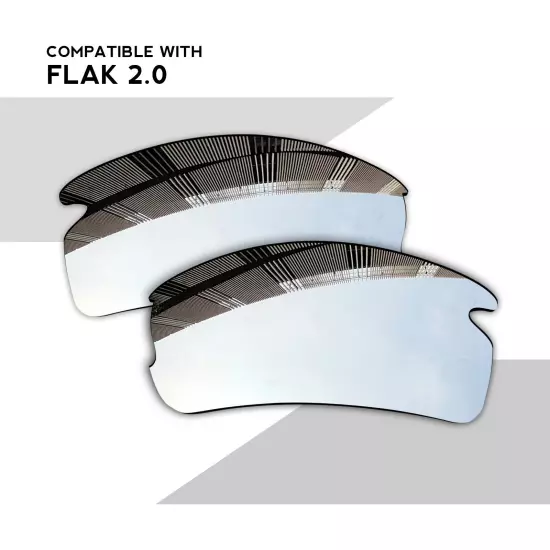 Wholesale POLARIZED Replacement Lenses for-Oakley Flak 2.0 OO9295 Sunglasses