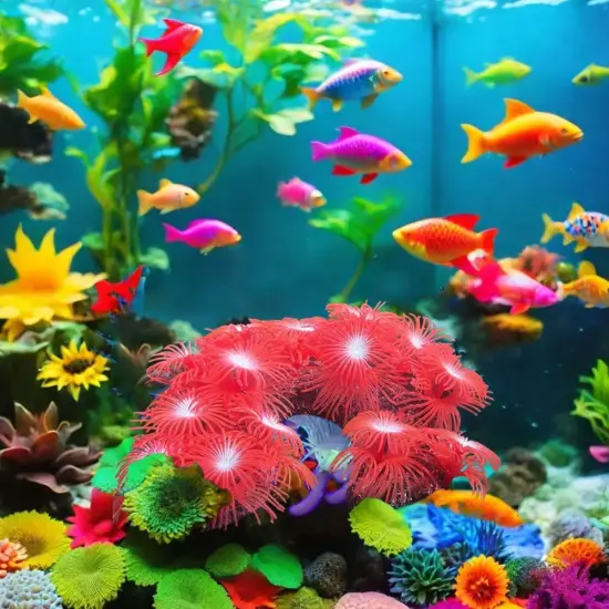 Artificial Silicone Coral Reef Aquarium Fish Tank Ornament Landscapin Home Deco'