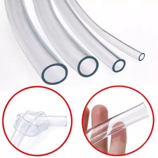 Clear PVC Soft Tubing Plastic Hose φ3mm-25mm Water/Fish/Pond/Aquariums/Air Pipe