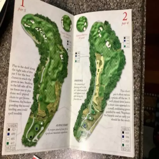 SUNDAY RIVER GOLF CLUB Yardage Book Course Guide Newry Maine Excellent condition