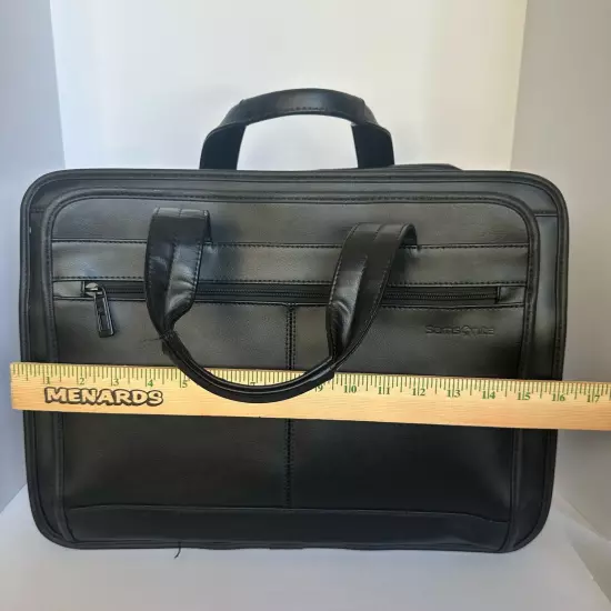 Samsonite Expendable Briefcase Laptop Bag Faux Leather Without Long Strap