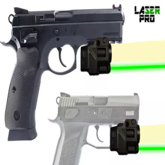 Green Rechargeable Laser & LED Light for CZ 75 P-07 P-09 P-01 P-06 SP-01 w/RAILS