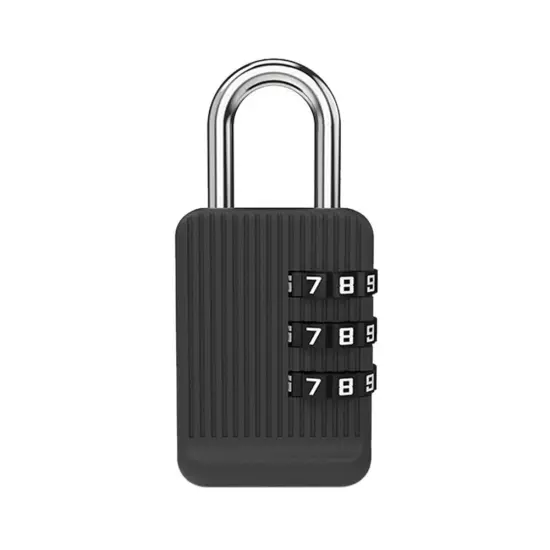 Zinc alloy 3 Digit Password Lock Safe Luggage Combination Lock Travel Outdoor