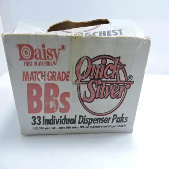 Daisy BB Display and packaged BB's 1987