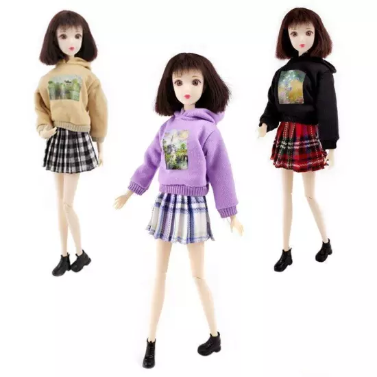 Fashion Clothes For 11.5" Doll Coat Top Hoodies For Blyth Dolls Outfits 1/6 Toy