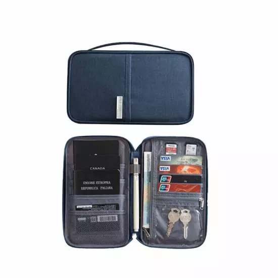 Multi-functional waterproof passport holder travel document wallet RFID bag