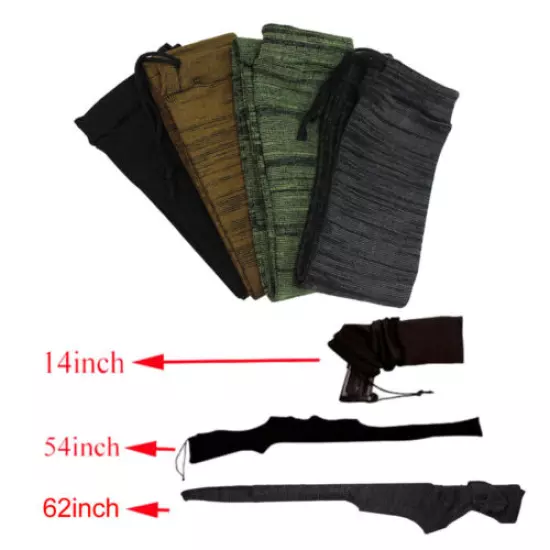 14" / 54" / 62" Hunting Gun Sock Large Rifle Shotgun Pistol Handgun Sleeve Case