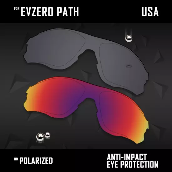 Anti Scratch Polarized Replacement Lenses for-Oakley EVZero Path OO9313 Options