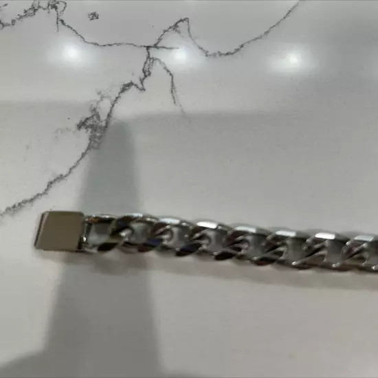 Vintage Men’s Speidel Rhodium Electroplated JIM Identification ID Bracelet