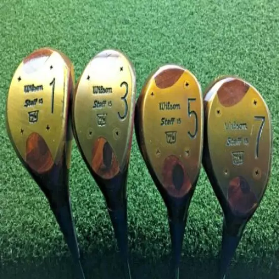 Wilson Staff 15 Patty Berg Driver,3,5,7 Wood Set RH Ladies Steel / NICE /mm4315