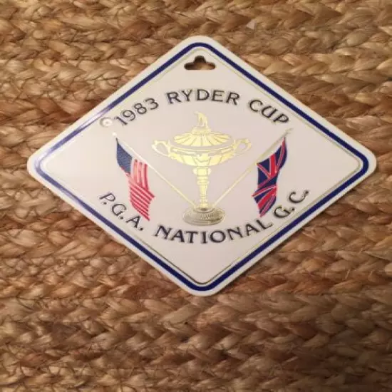 VTG 1983 RYDER CUP National Golf Club Golf Bag Tag