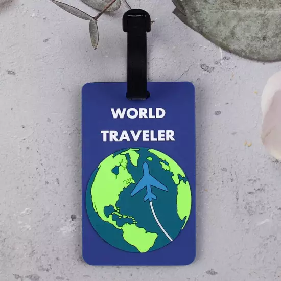 Travel Luggage Tag Creative Suitcase Silicone Portable Label Name Address ID Tag