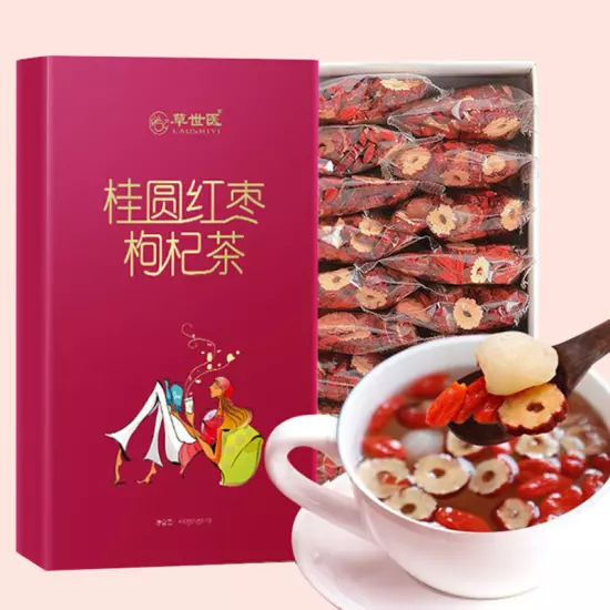 120g Mixed Red Date Longan Fruit Tea Guiyuan Gouqi Hongzao Chinese Herbal Tea