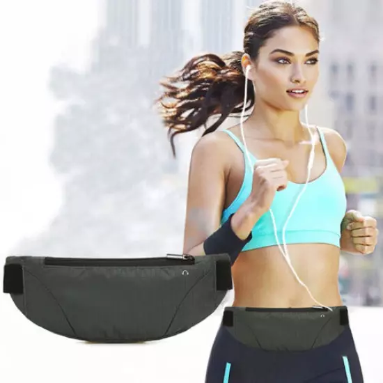 Unisex Waterproof Sport Runner Waist Bum Bag Running Jogging Belt PouXI