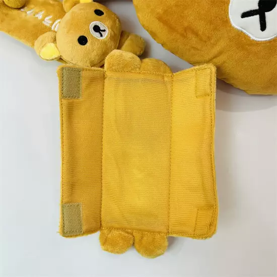 4pcs Rilakkuma bear cushion pillow belt car safety seat belt pillow cars gift