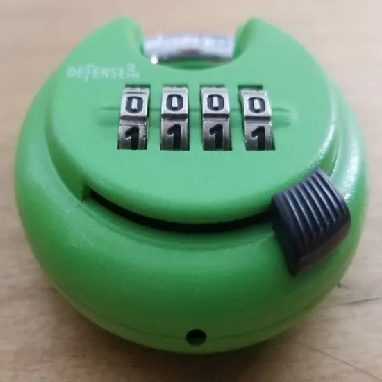 Packrite Defense2 Combination Disc Lock Green 2 3/4”