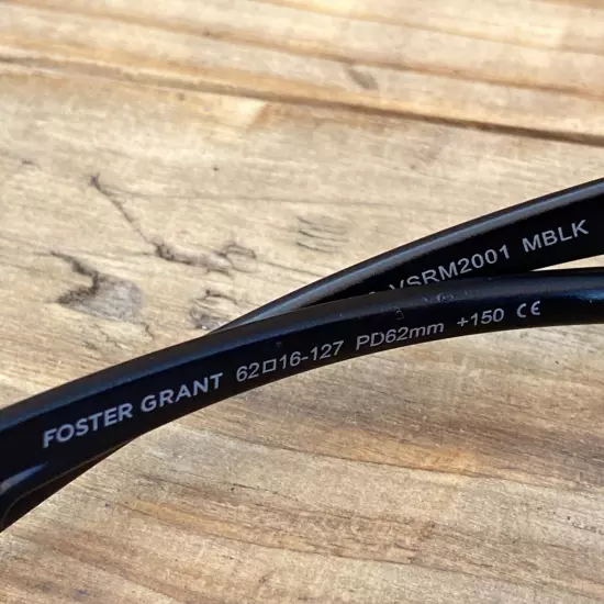 Foster Grant 62/16/127 PD62mm NS1120 VSRM2001 MBLK Sunglasses 