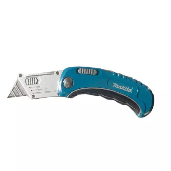 Makita B-65501 Quick Change Folding Utility Knife Heavy Duty Metal Blade Handle